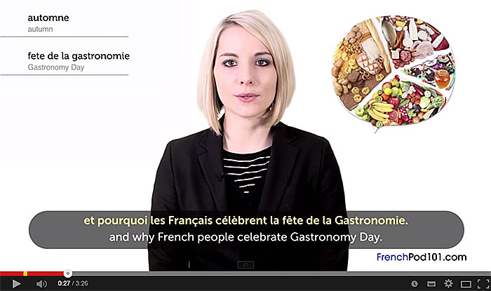 Learn French Holidays - Gastronomy Day - Fête de la Gastronomie.