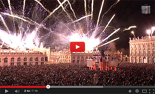 La légende de Saint Nicolas enflamme la Place Stanislas de Nancy (54).