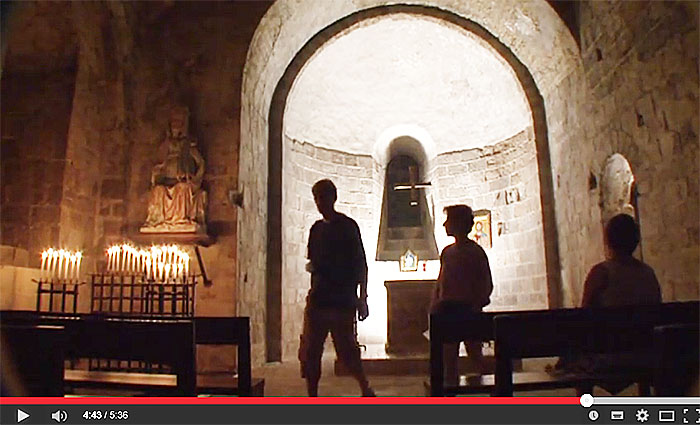 Promenade nocturne à l'abbaye du Mont-Saint-Michel 2010.