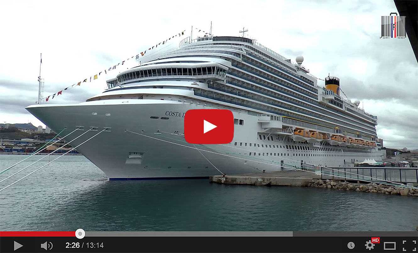 Escale inaugurale du Costa Diadema à Marseille (13).