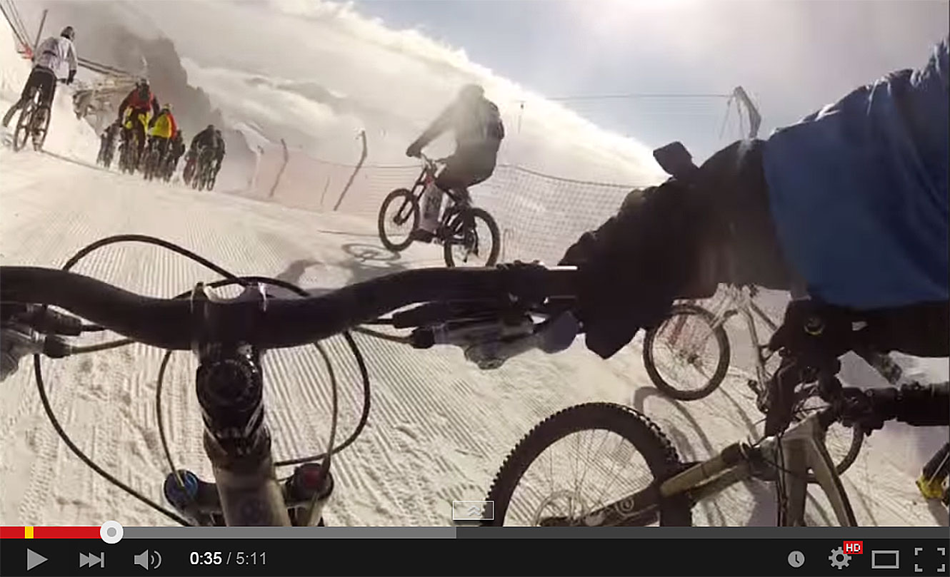 ISarenne snow bike 2014 (Alpe d'Huez).