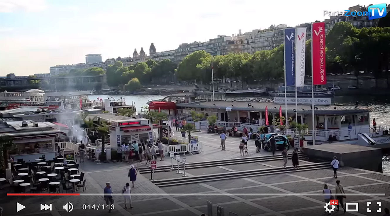 La terrasse des Vedettes de Paris.