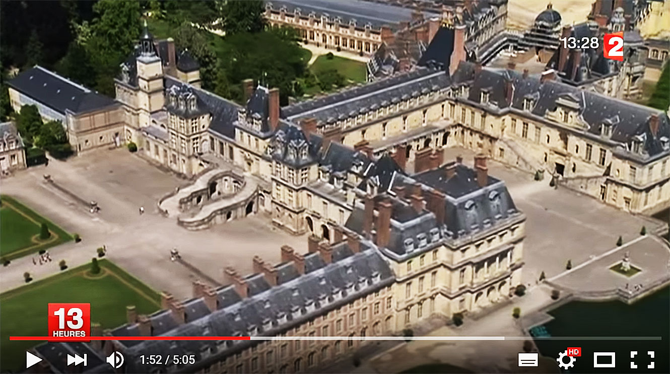 Le château de Fontainebleau.