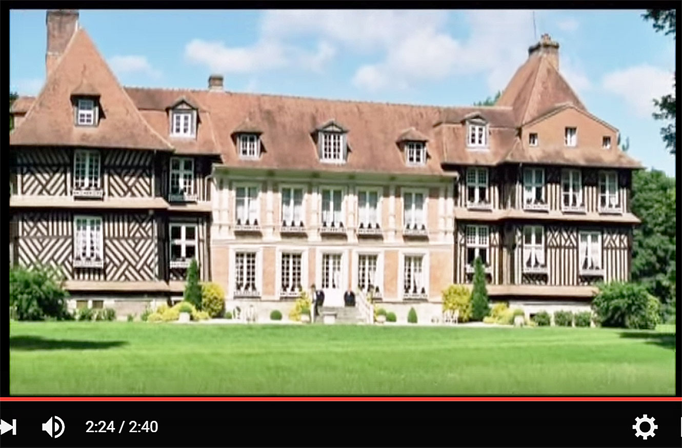 Visite du Château du Breuil des premières fleurs au Calvados AOC.