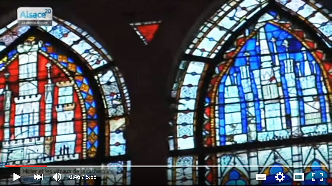 L'histoire des vitraux de la cathédrale de Strasbourg.
