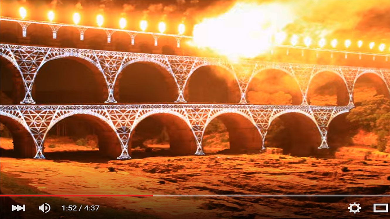La féerie du pont du Gard 2015.