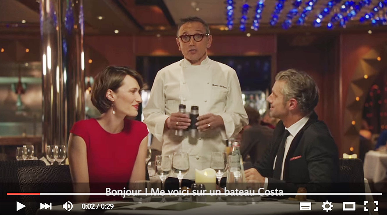 Chef Bruno Barbieri pour Costa Croisières!.