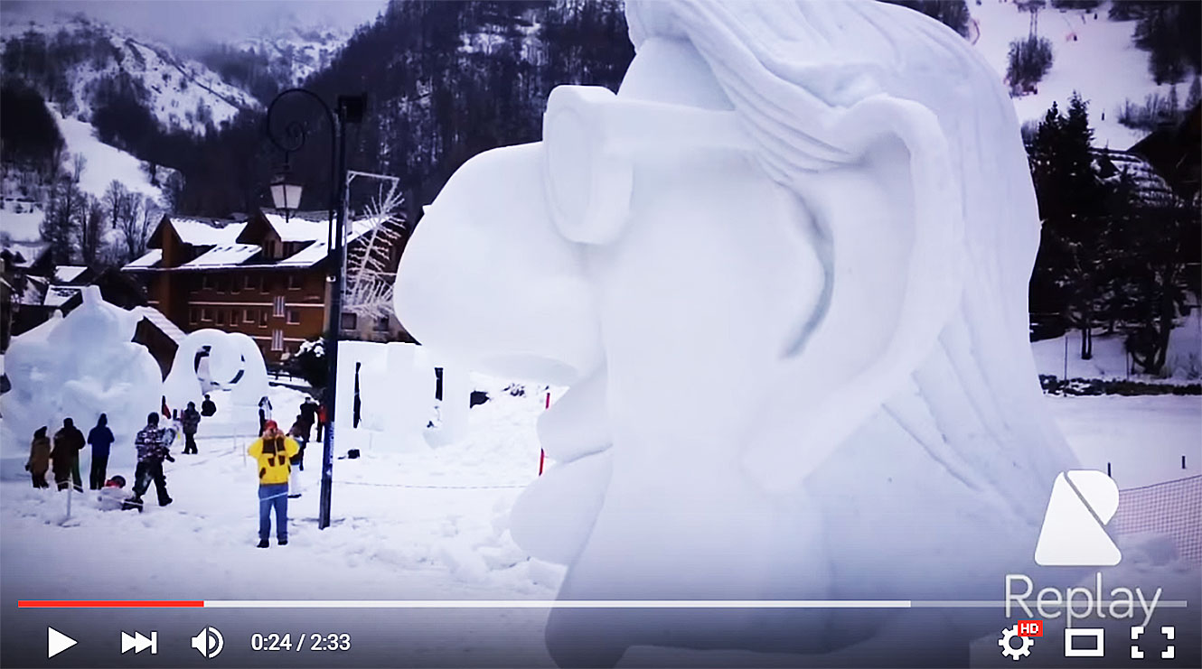 Sculpture neige Valloire.