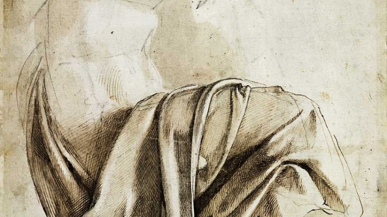 Lavis et plume marron et encre brun foncé sur un sous-dessin de craie noire © The Trustees of the British Museum.