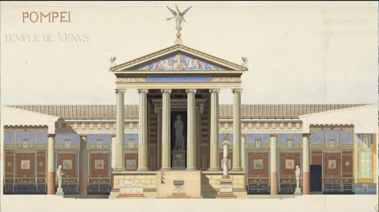 Ces dessins permettent de découvrir l’avancement des fouilles et les découvertes à Pompéi.